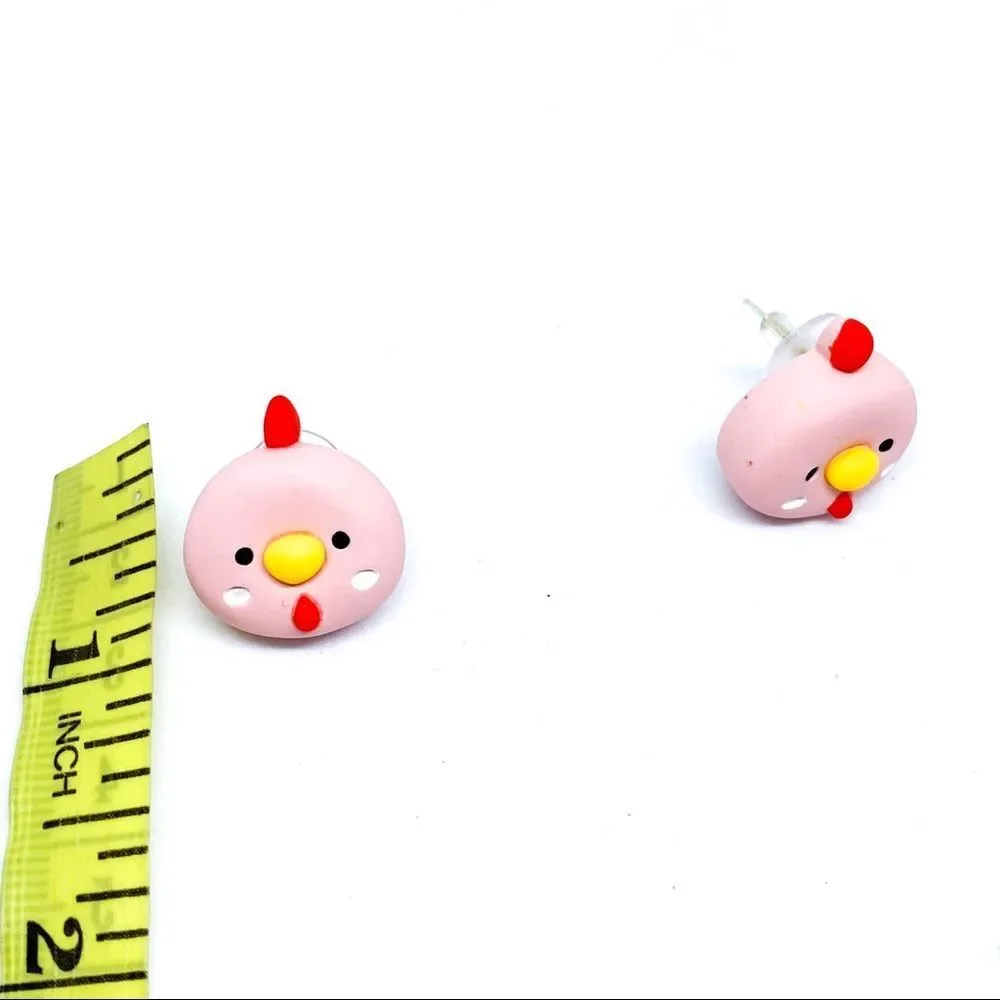 NWT Pink Baby Chick Post Earring